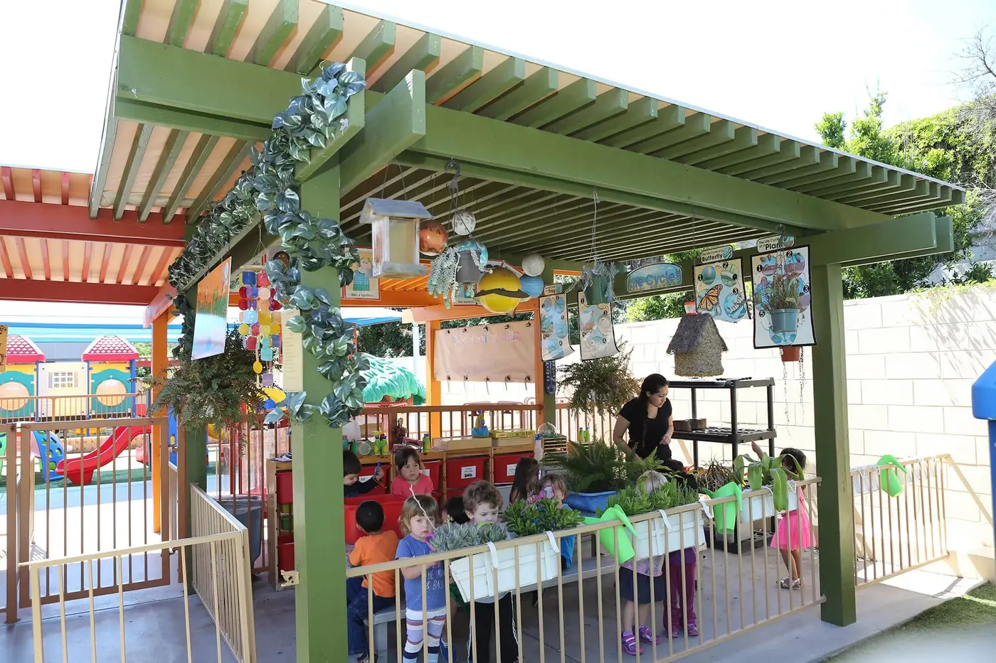 Outdoor Science Center at Newport Ave Preschool in Tustin